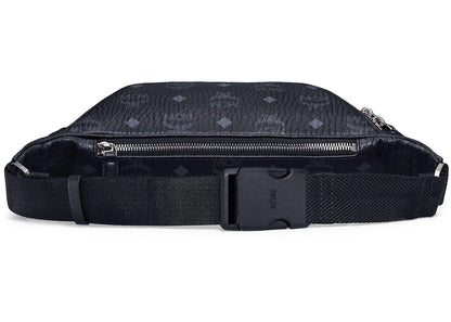 Mcm Slim Fursten Belt Bag Medium Visetos Black