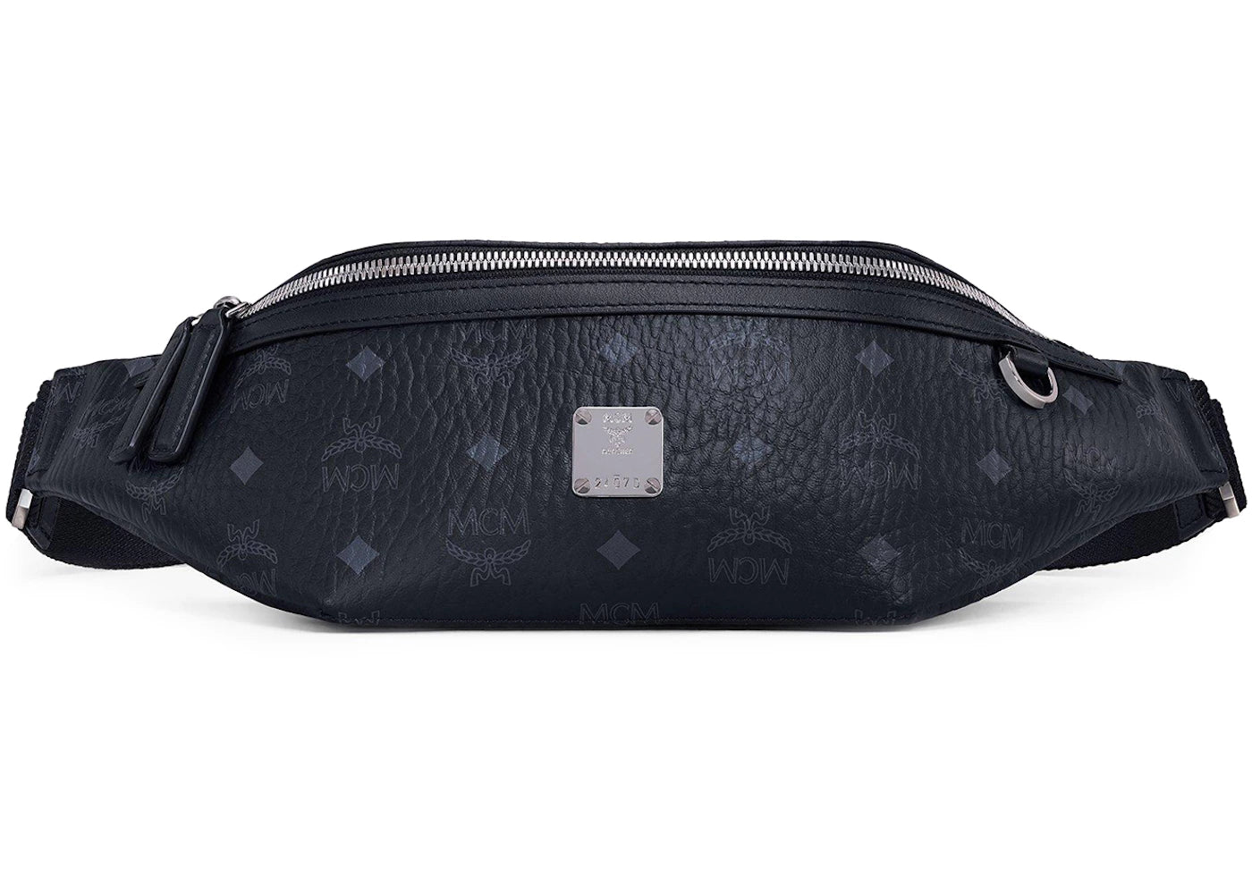 Mcm Slim Fursten Belt Bag Medium Visetos Black