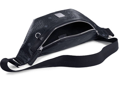 Mcm Slim Fursten Belt Bag Small Visetos Black