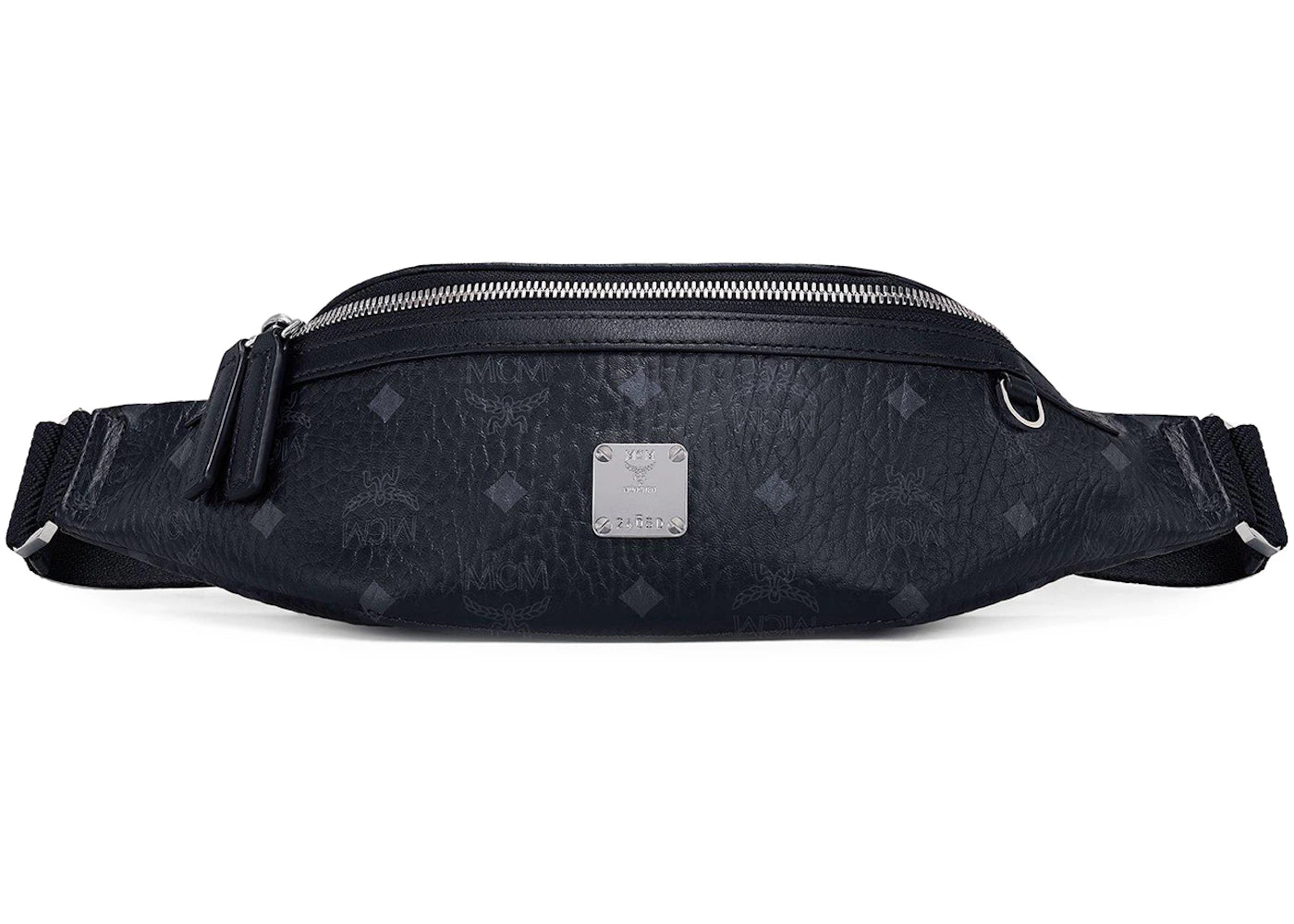 Mcm Slim Fursten Belt Bag Small Visetos Black
