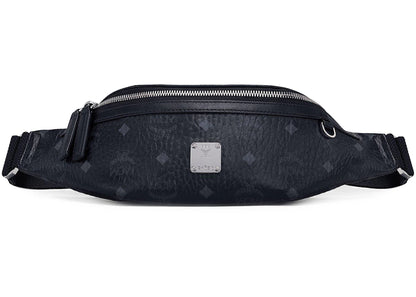Mcm Slim Fursten Belt Bag Small Visetos Black