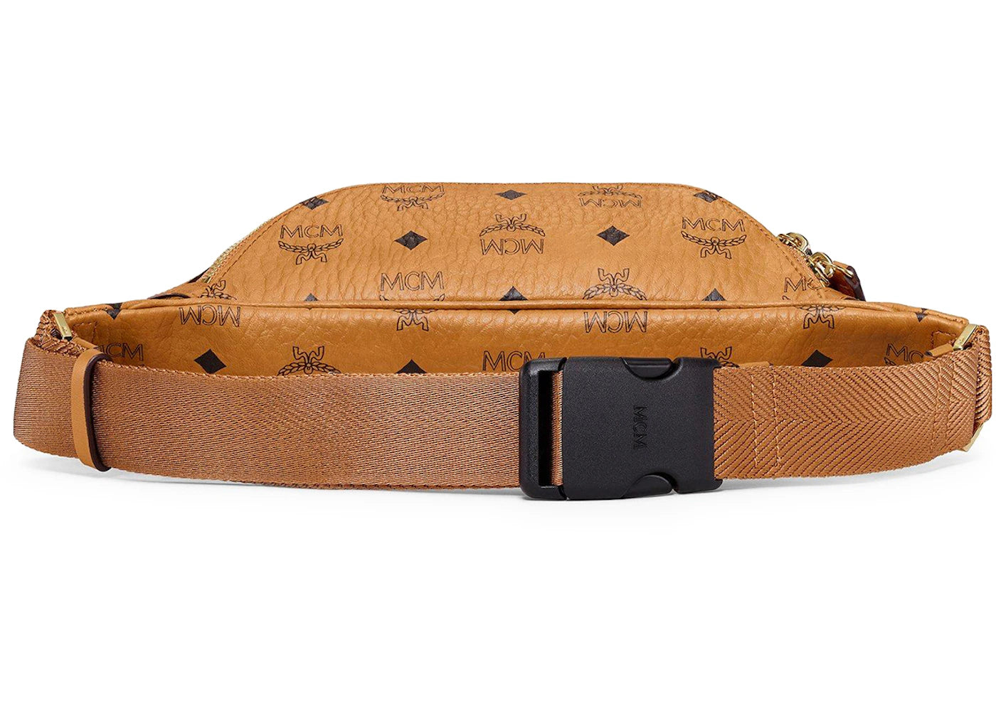 Mcm Slim Fursten Belt Bag Small Visetos Cognac