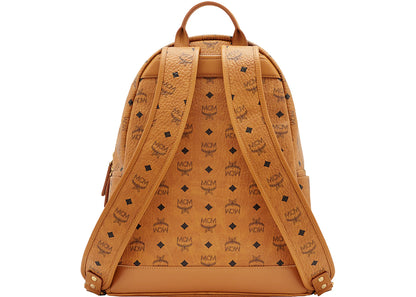 mcm stark backpack visetos m studs medium cognac 