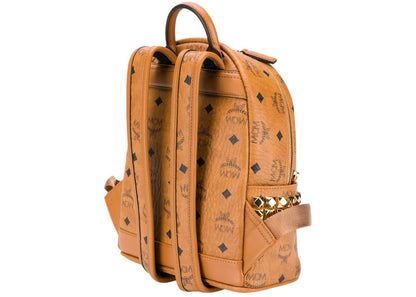 mcm stark vi mini backpack cognac 