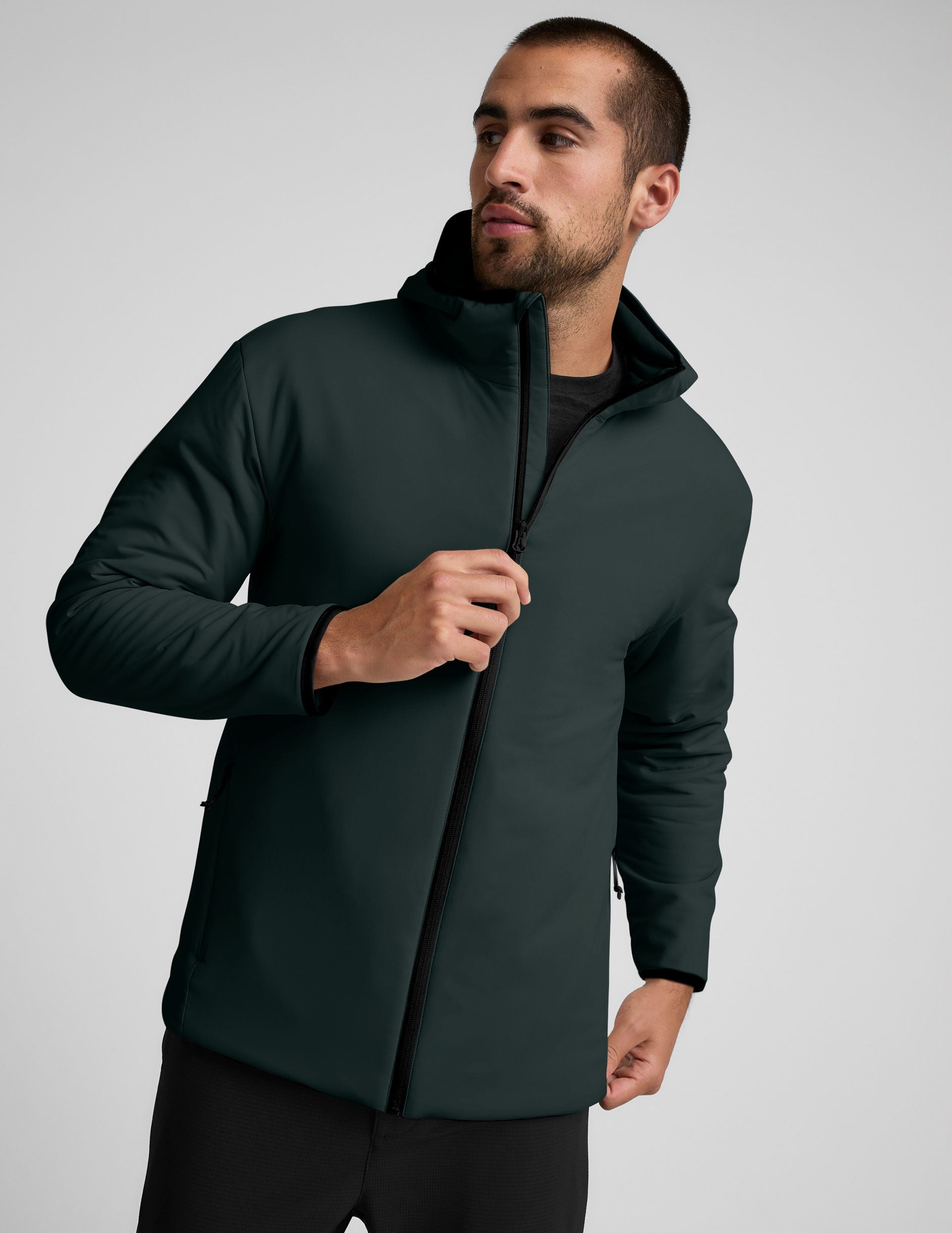 Beyond Yoga In Flight Insulated Mens Hooded Jacket