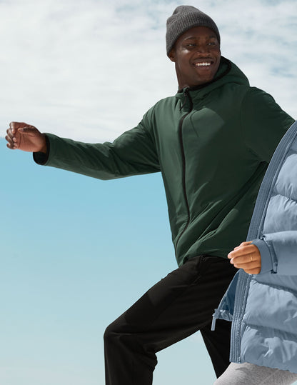 Beyond Yoga In Flight Insulated Mens Hooded Jacket