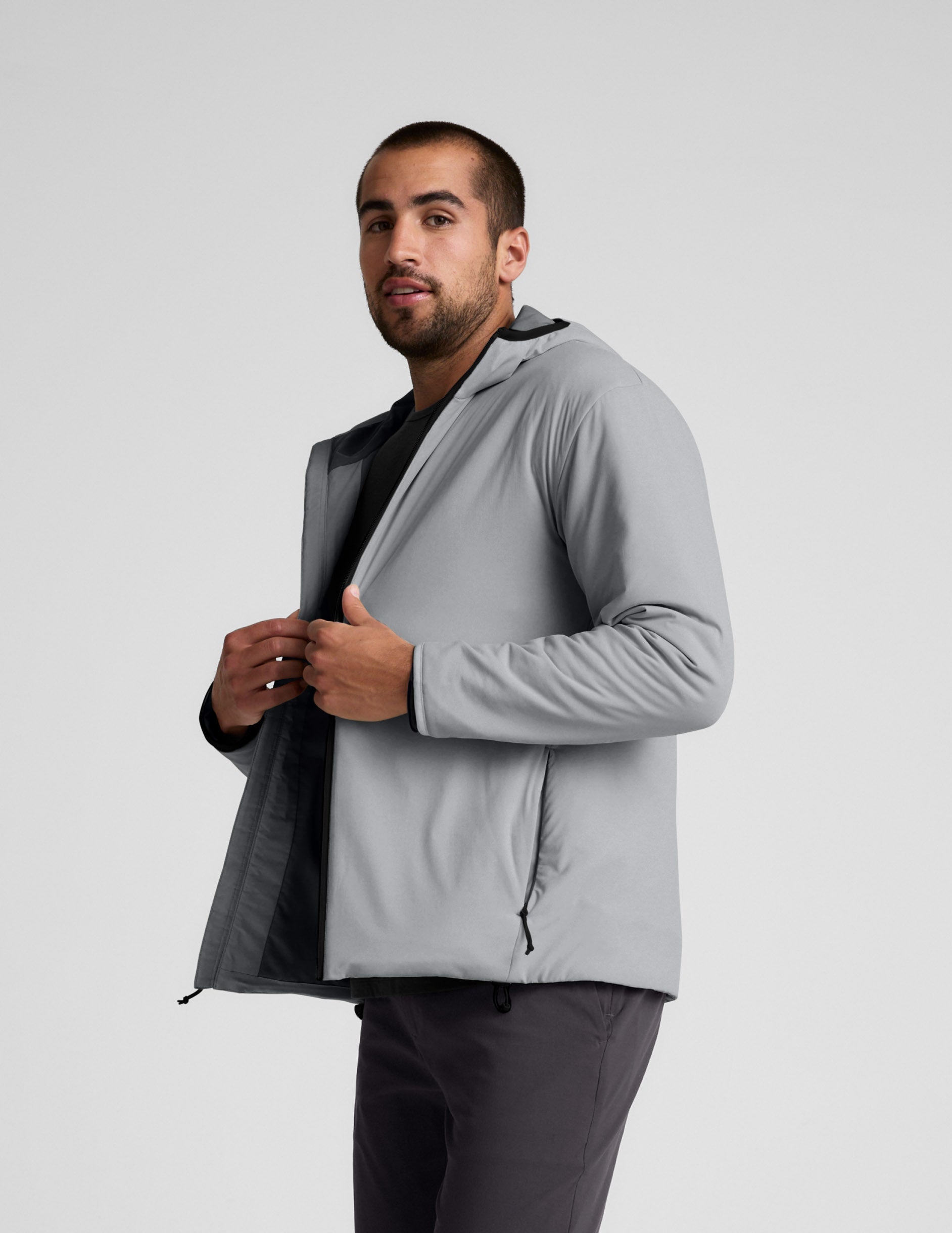 Beyond Yoga In Flight Insulated Mens Hooded Jacket