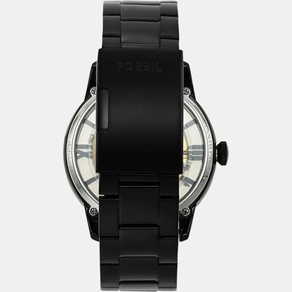 Fossil Towns Men Automatic Black Dial Analog Stainless Steel Watch Me3197