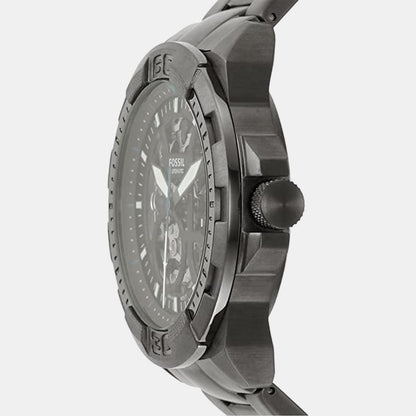 Fossil Bronson Men Automatic Black Dial Analog Stainless Steel Watch Me3218