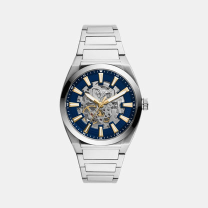 Fossil Everett Men Automatic Blue Dial Analog Stainless Steel Watch Me3220