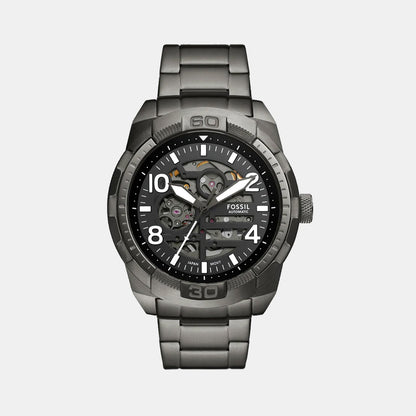 Fossil Bronson Men Automatic Black Dial Analog Stainless Steel Watch Me3255