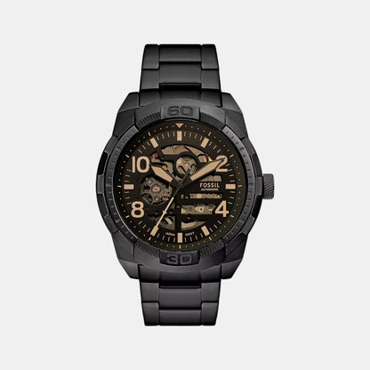 Fossil Bronson Men Automatic Black Dial Analog Stainless Steel Watch Me3256
