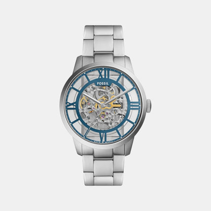 Fossil Towns Men Automatic Blue Dial Analog Stainless Steel Watch Me3260