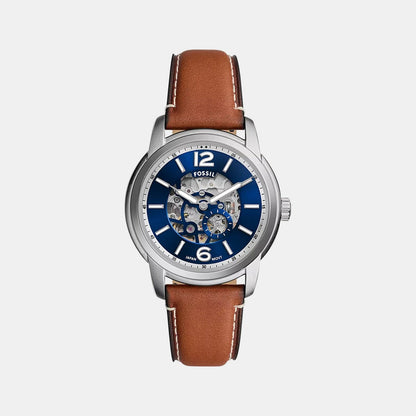 Fossil Fossil Heritage Men Automatic Blue Dial Analog Leather Watch Me3263