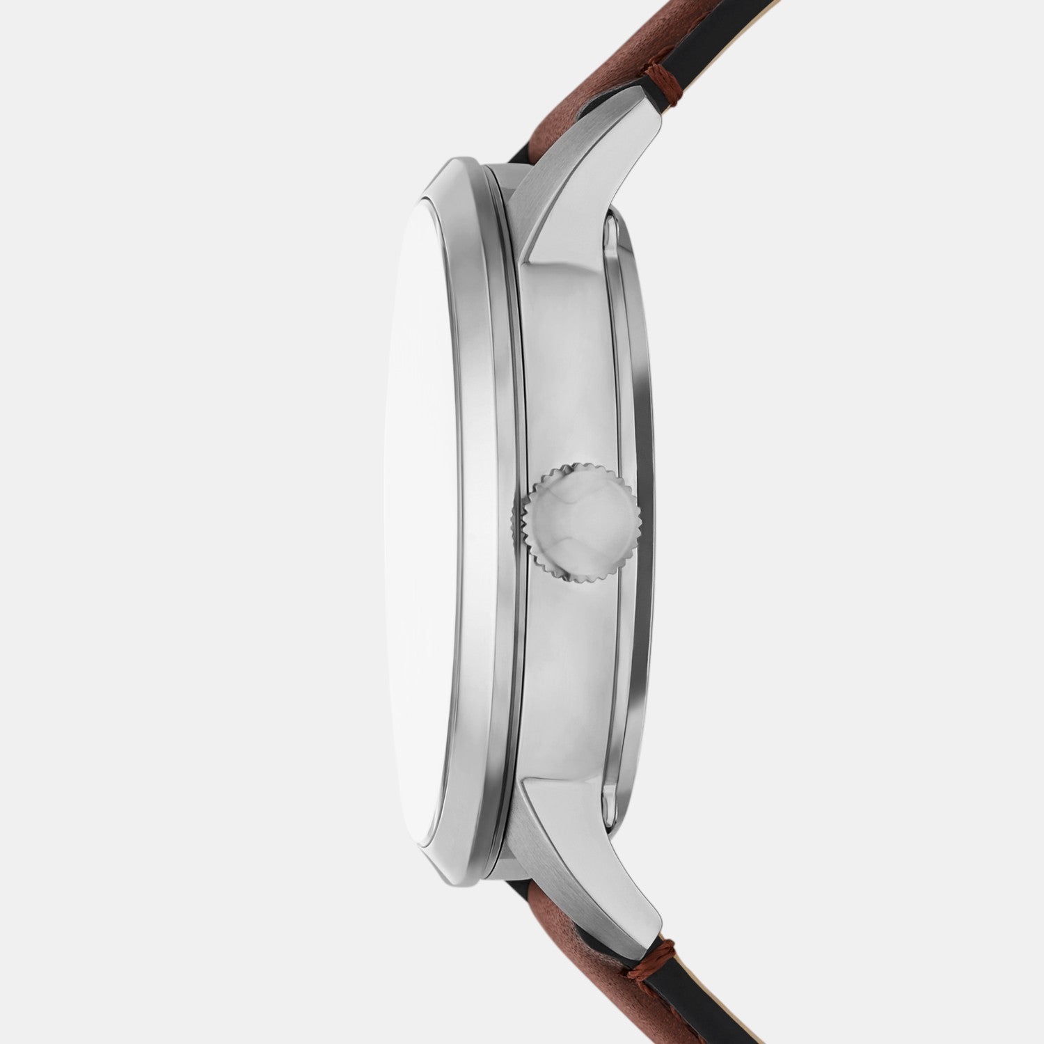 Fossil Men Mechanical Transparent Dial Analog Leather Watch Me3267