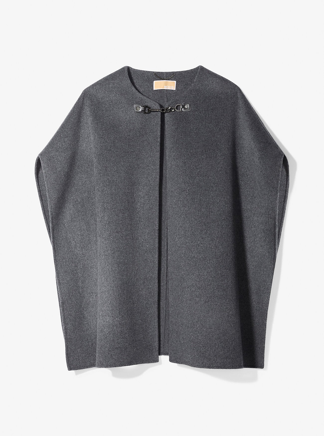 Double Face Wool Blend Cape Derby Heather Derby Heather