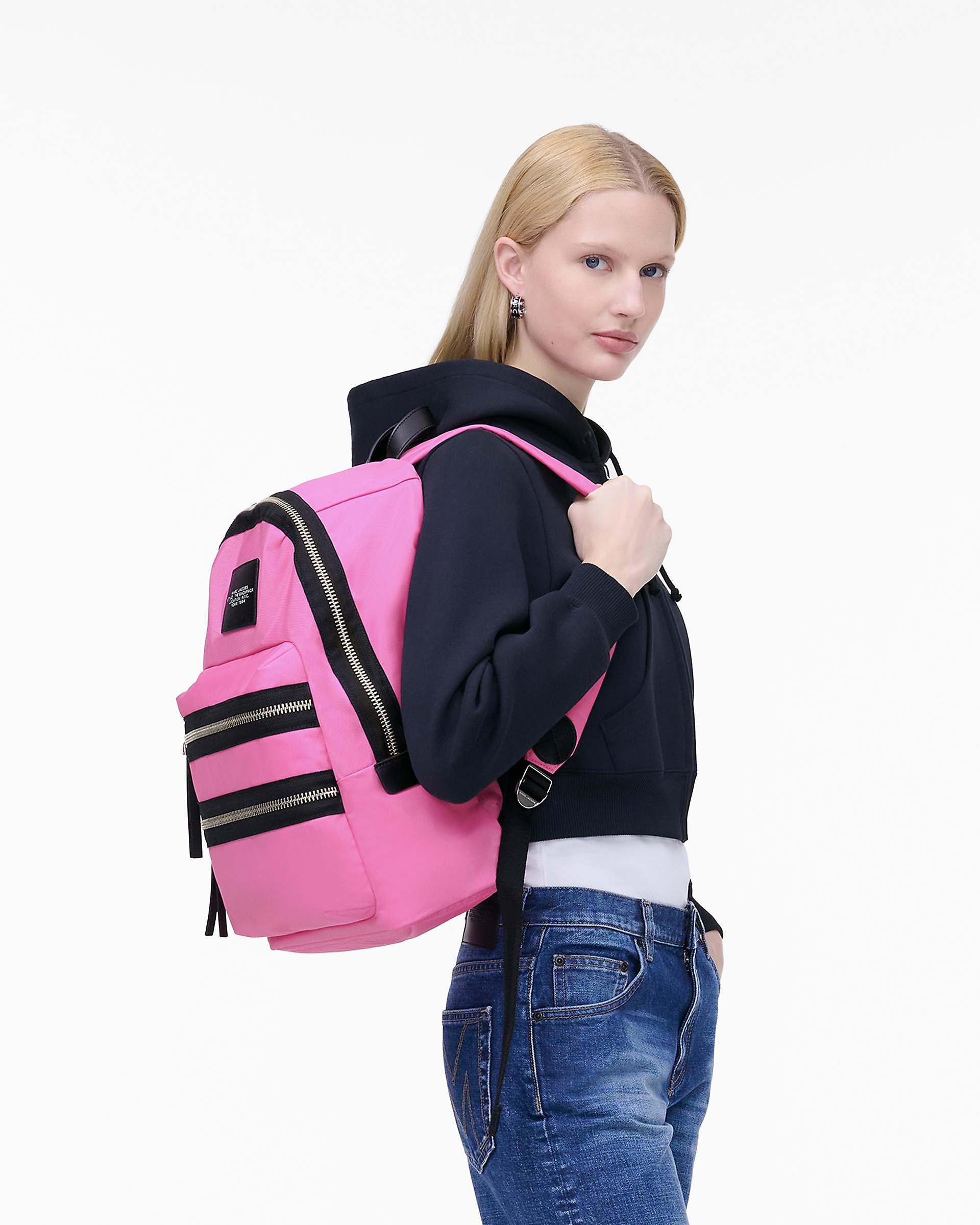 Marc Jacobs Marc Jacobs The Biker Nylon Large Backpack Bow Pink Bow Pink