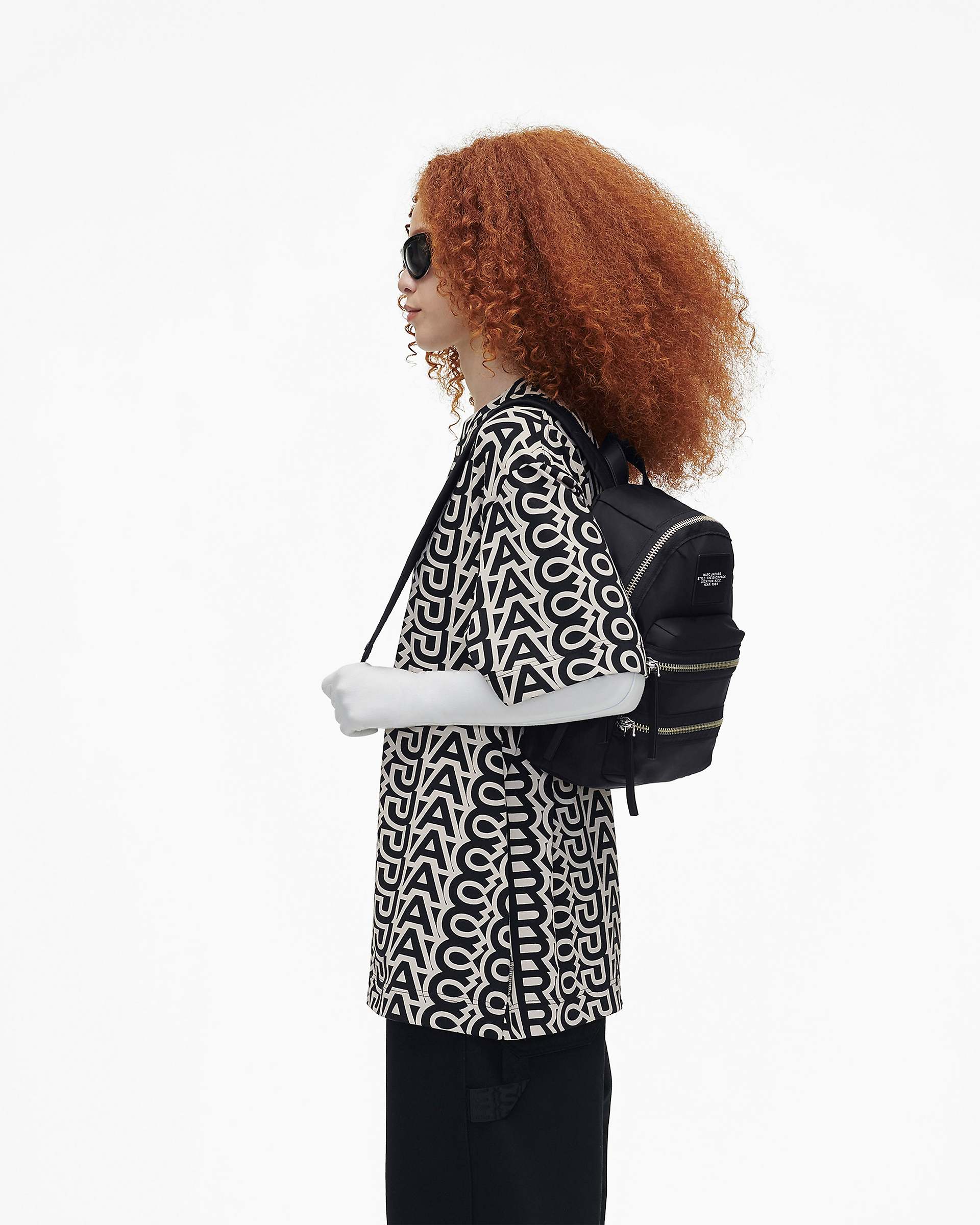 Marc Jacobs Marc Jacobs The Biker Nylon Medium Backpack Black Black