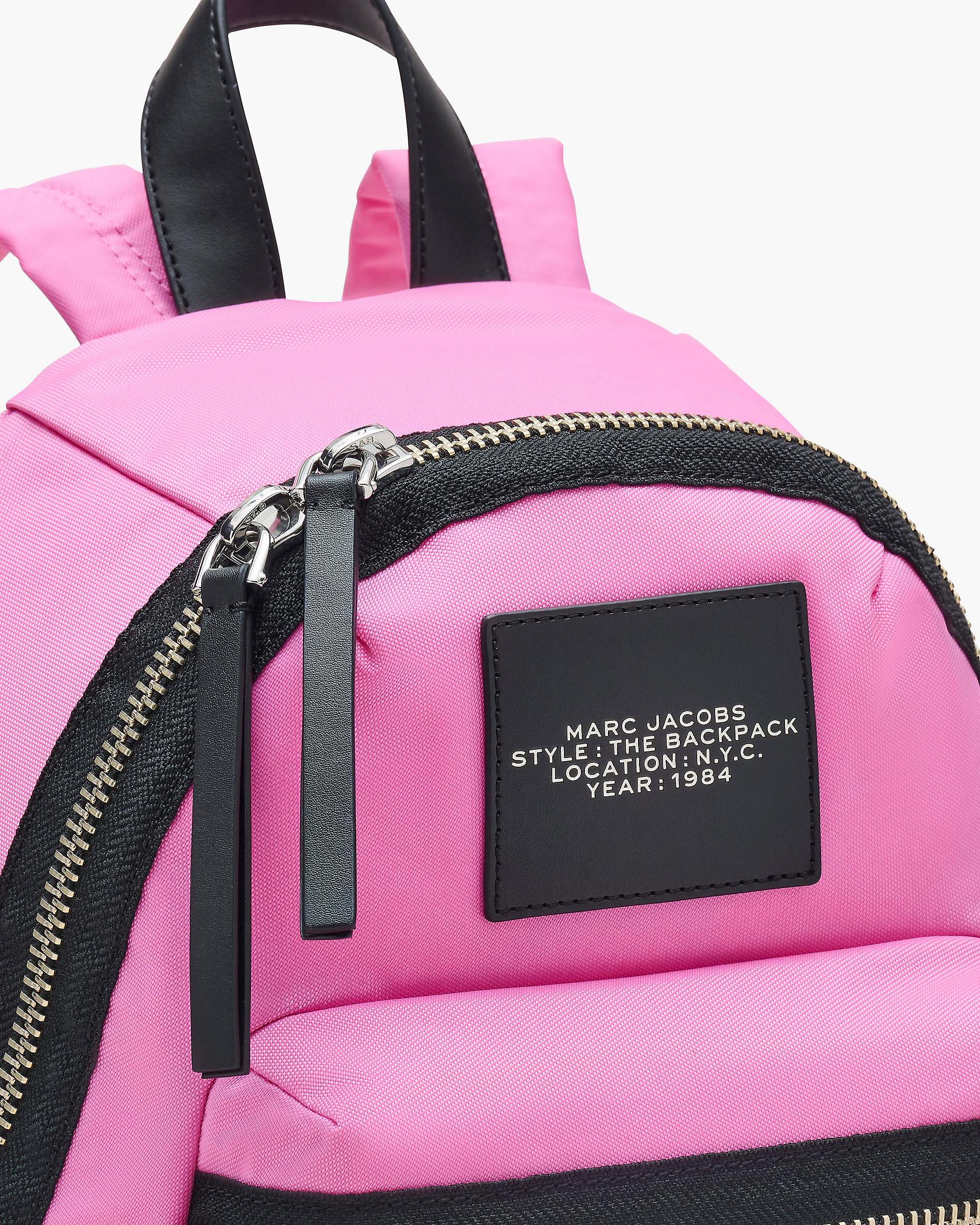 Marc Jacobs Marc Jacobs The Biker Nylon Medium Backpack Bow Pink Bow Pink