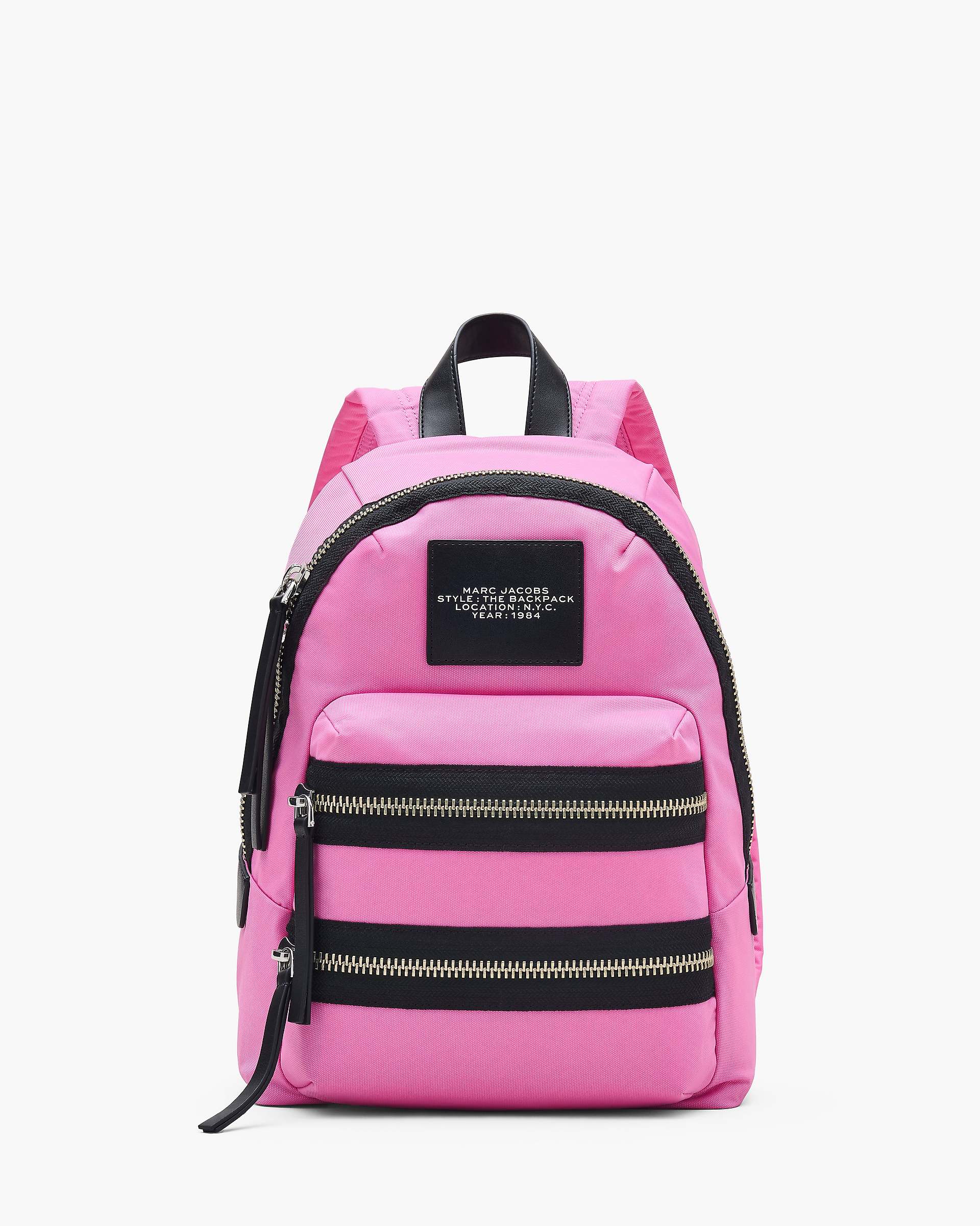 Marc Jacobs Marc Jacobs The Biker Nylon Medium Backpack Bow Pink Bow Pink