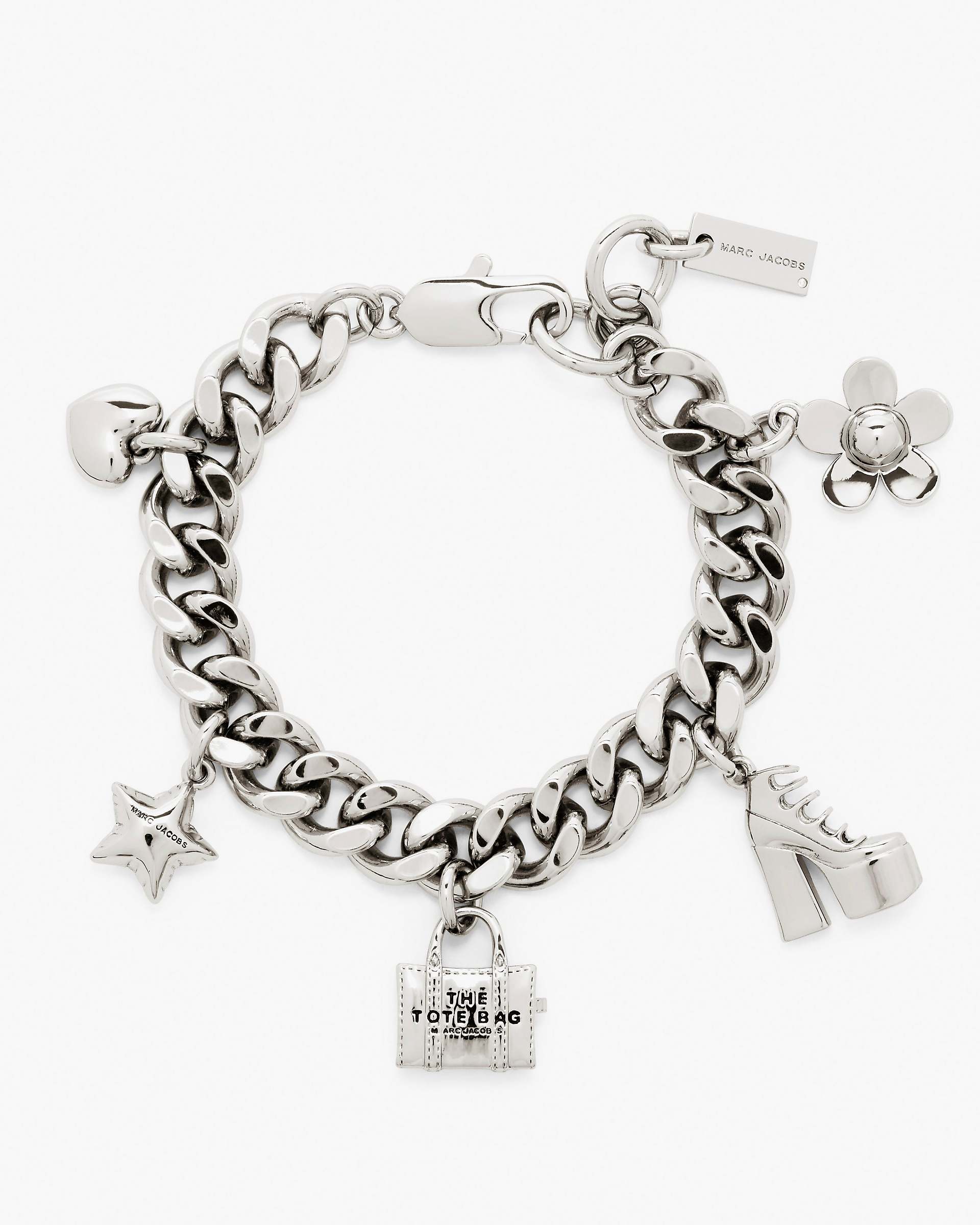 Marc Jacobs Marc Jacobs The Mini Icon Charm Bracelet Light Antique Silver Light Antique Silver