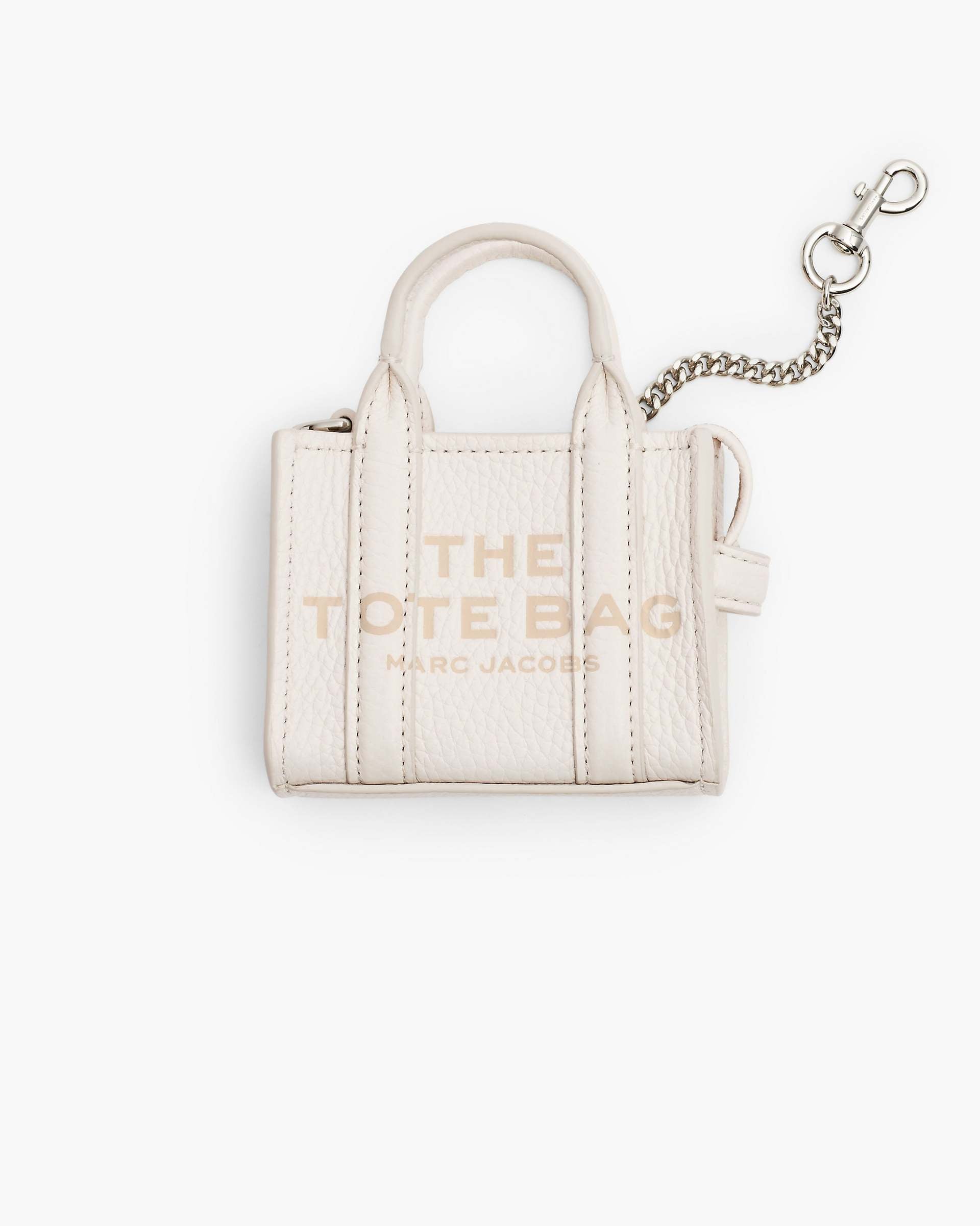 Marc Jacobs Marc Jacobs The Nano Tote Bag Charm Cotton/Silver Cotton/silver