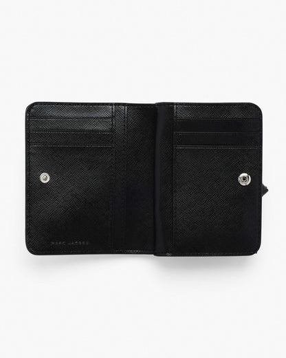Marc Jacobs Marc Jacobs The Utility Snapshot Mini Compact Wallet Black/White Black/white