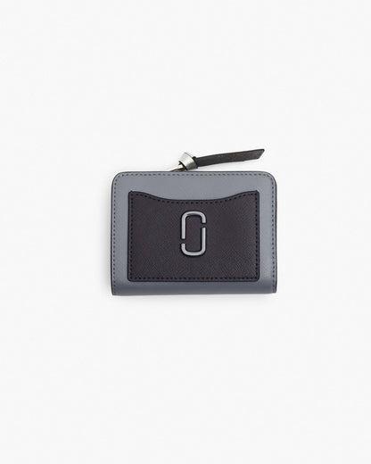 Marc Jacobs Marc Jacobs The Utility Snapshot Mini Compact Wallet Wolf Grey Multi Wolf Grey Multi