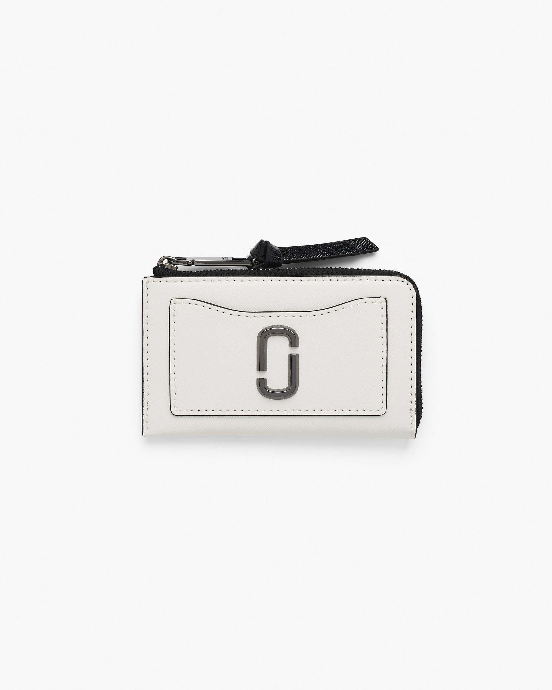 Marc Jacobs Marc Jacobs The Utility Snapshot Top Zip Multi Wallet Black/White Black/white