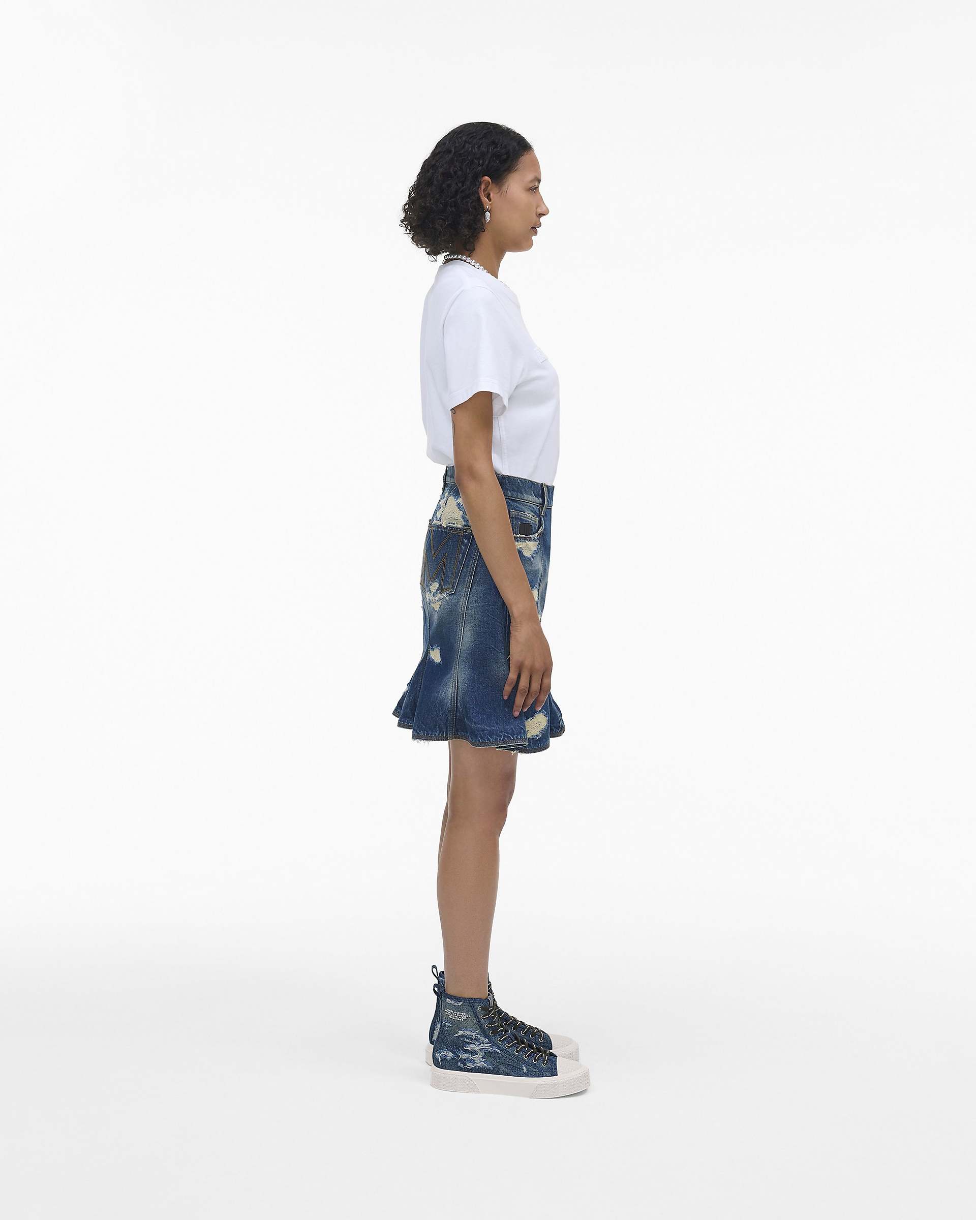 Marc Jacobs Marc Jacobs The Rip And Repair Denim High Top Sneaker Punk Indigo Punk Indigo