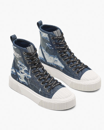 Marc Jacobs Marc Jacobs The Rip And Repair Denim High Top Sneaker Punk Indigo Punk Indigo