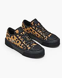 Marc Jacobs The Printed Canvas Sneaker Black Multi