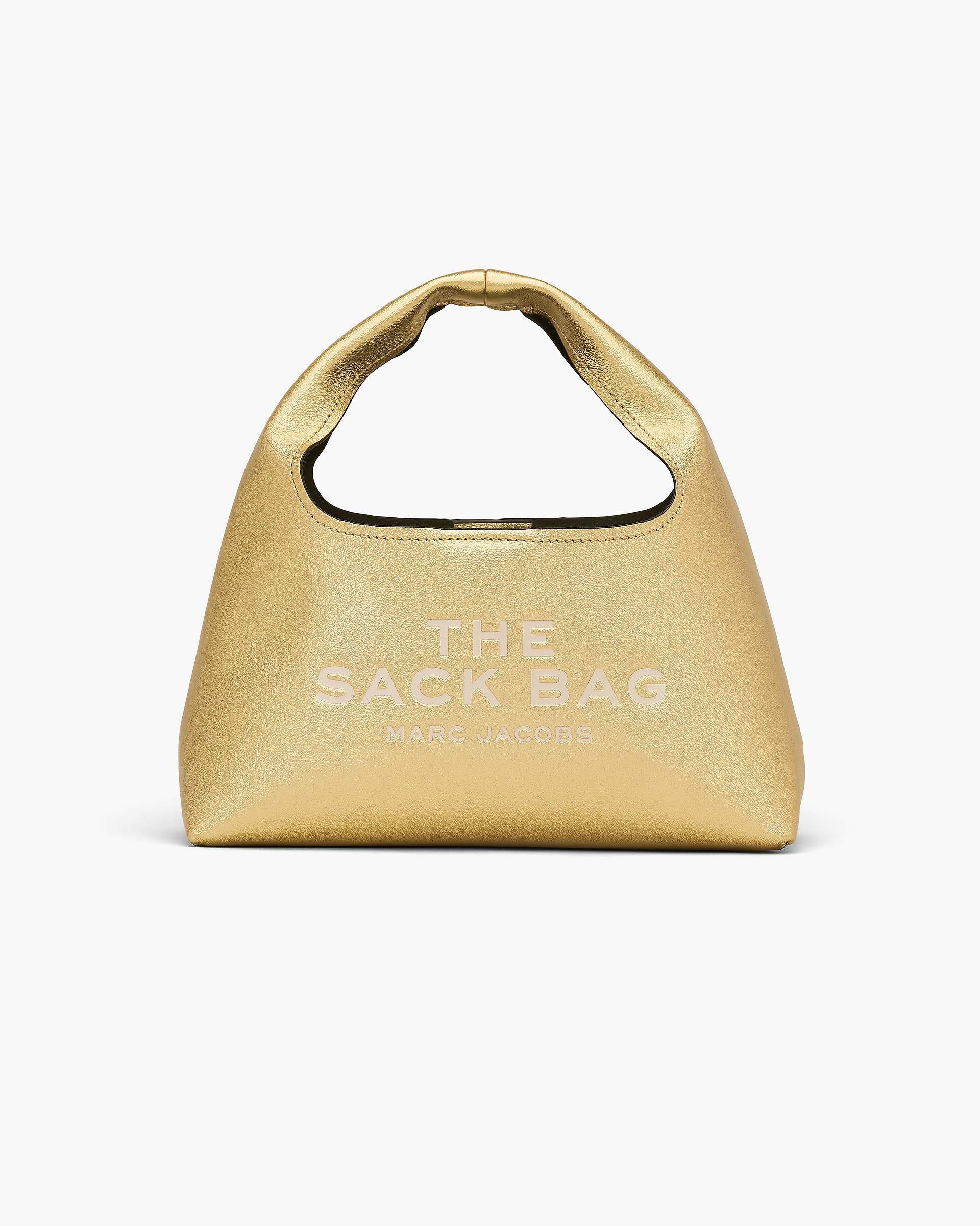 Marc Jacobs Marc Jacobs The Metallic Leather Mini Sack Bag Gold Gold