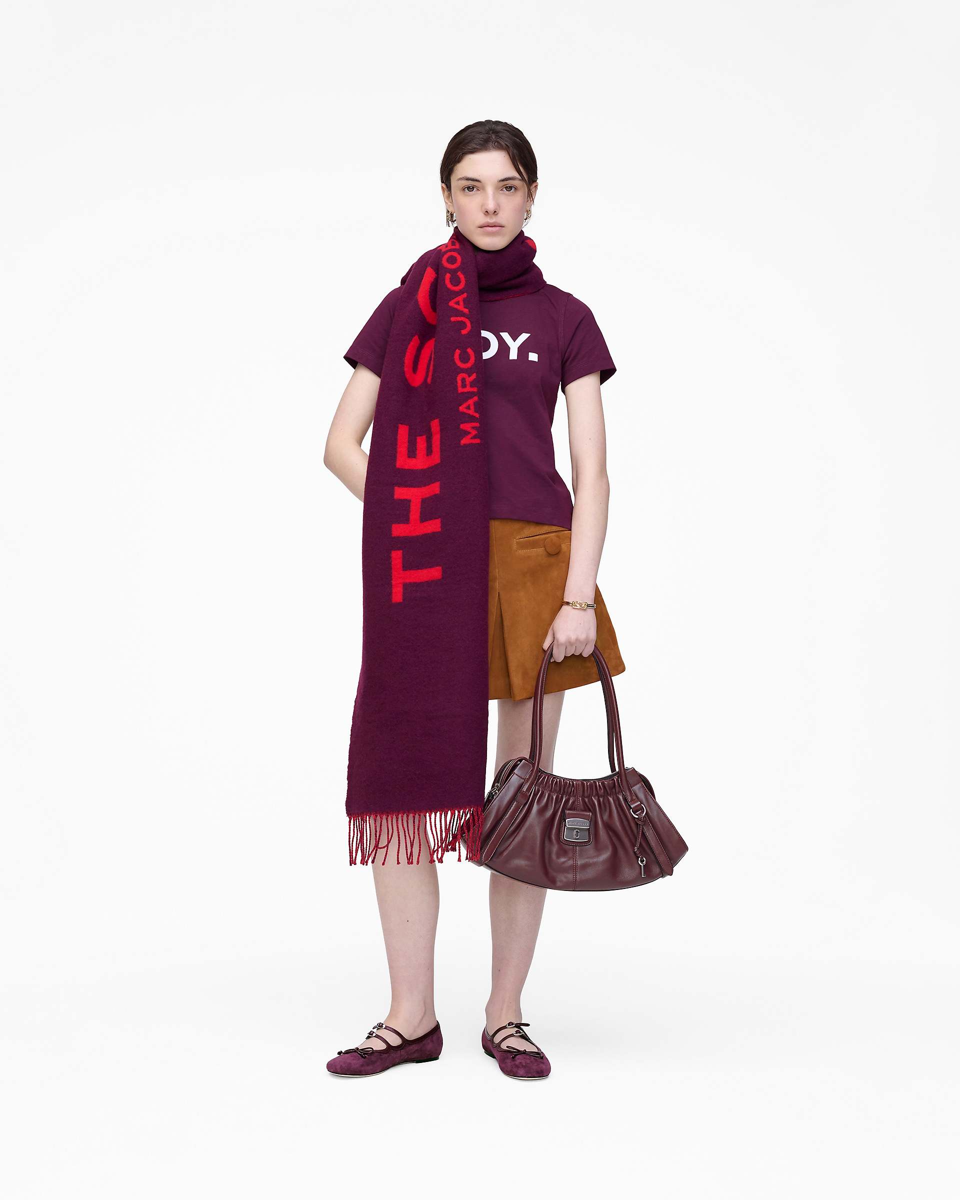 Marc Jacobs Marc Jacobs The Scarf Dark Plum Dark Plum