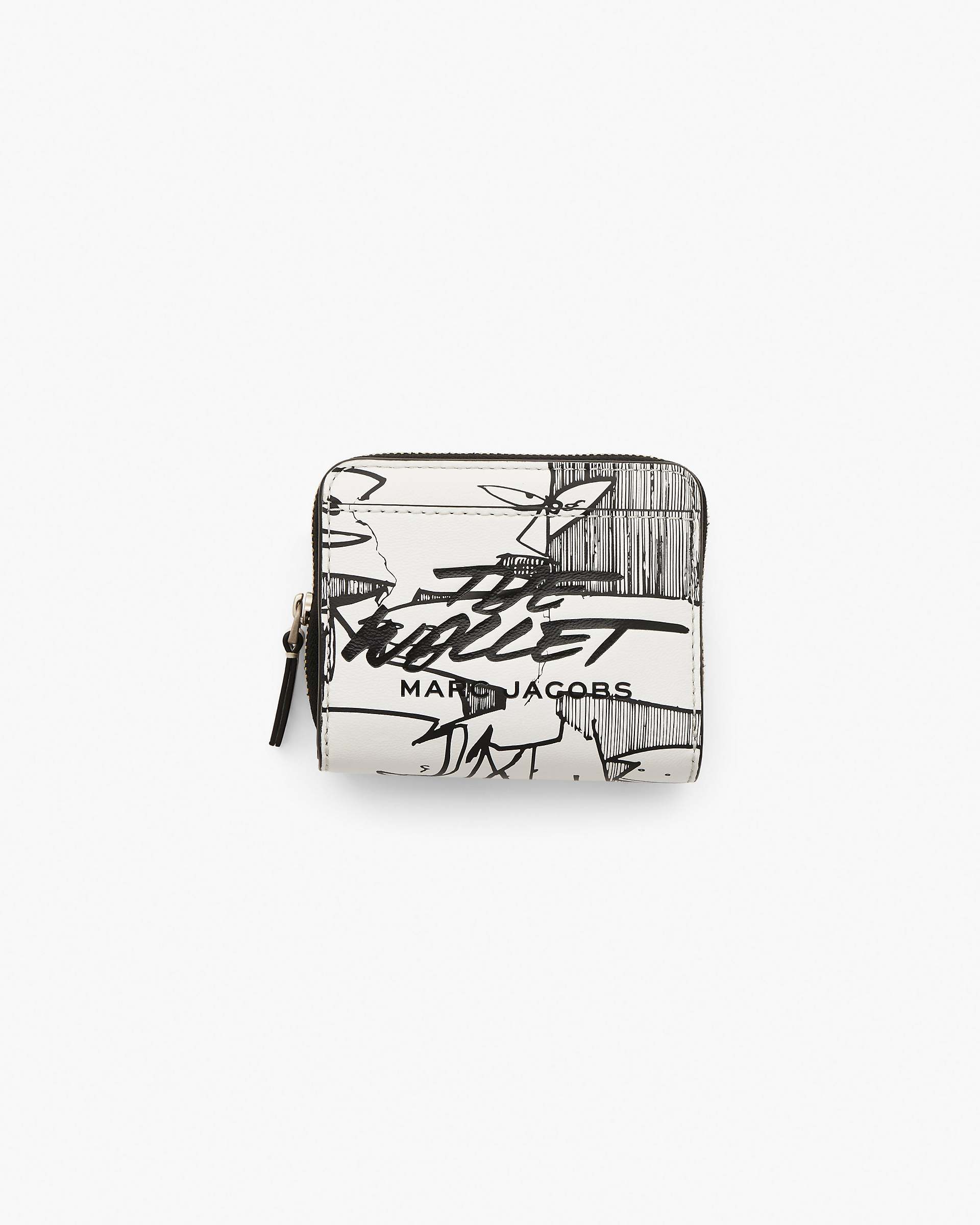Marc Jacobs Marc Jacobs The Futura x Marc Jacobs Pointman Mini Compact Wallet White Multi White Multi