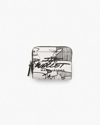 Marc Jacobs Marc Jacobs The Futura x Marc Jacobs Pointman Mini Compact Wallet White Multi White Multi