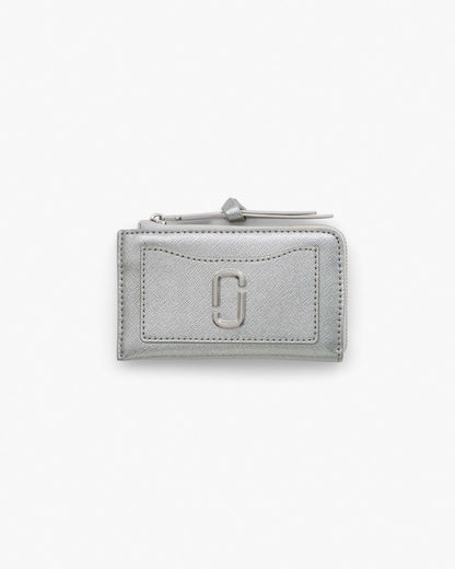 Marc Jacobs Marc Jacobs The Metallic Utility Snapshot Top Zip Multi Wallet Silver Silver