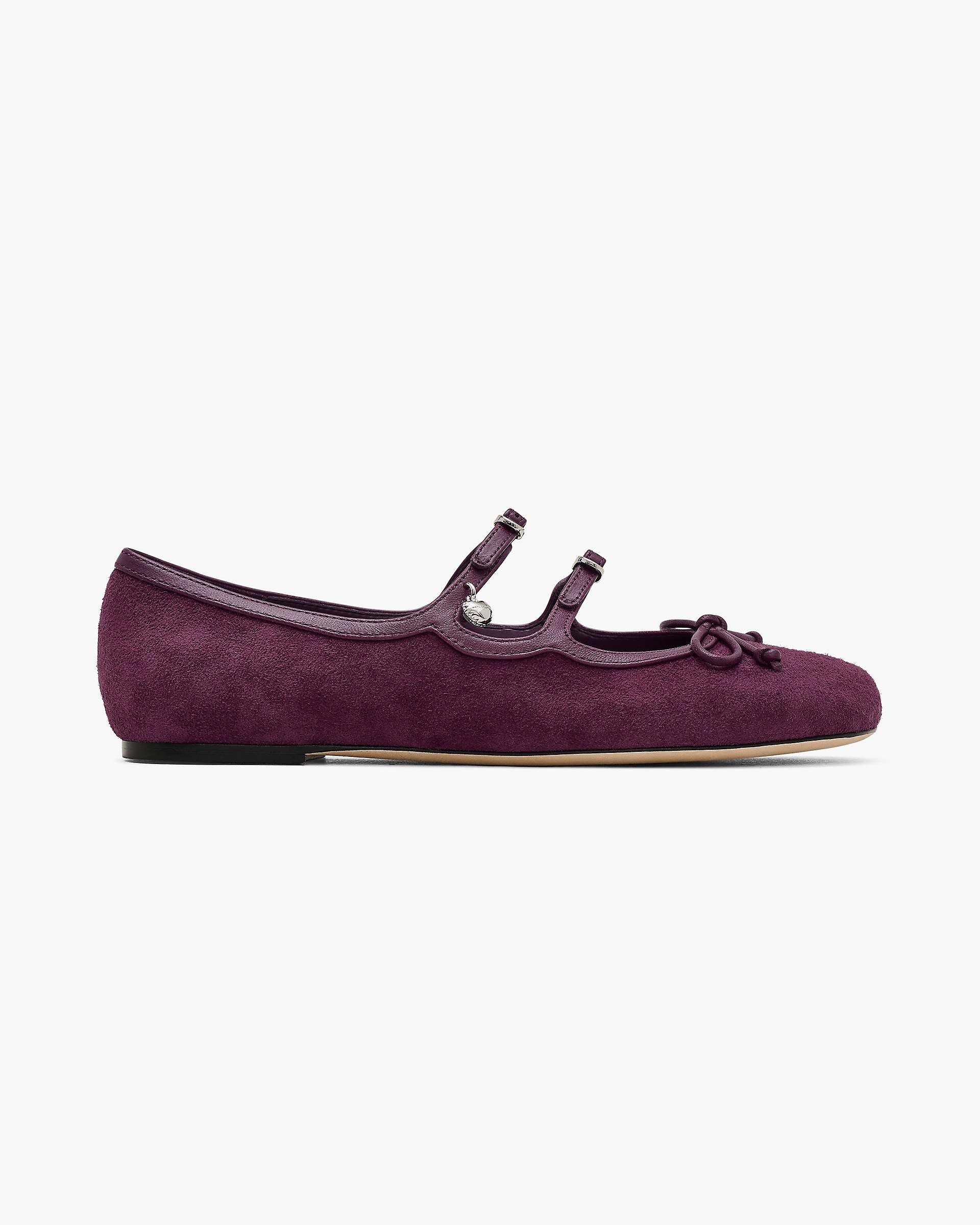 Marc Jacobs Marc Jacobs The Suede Kiki Ballerina Dark Plum Dark Plum