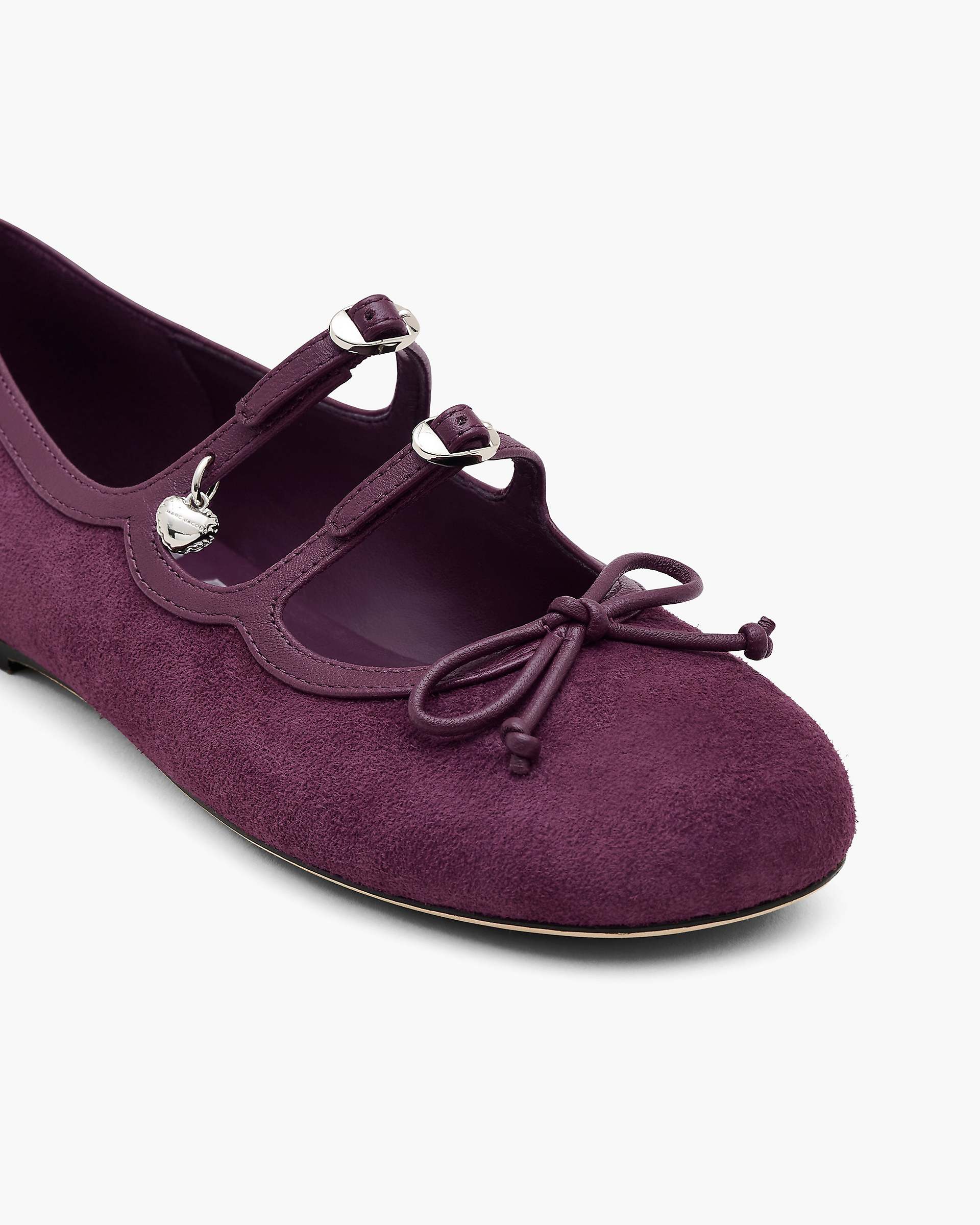 Marc Jacobs Marc Jacobs The Suede Kiki Ballerina Dark Plum Dark Plum