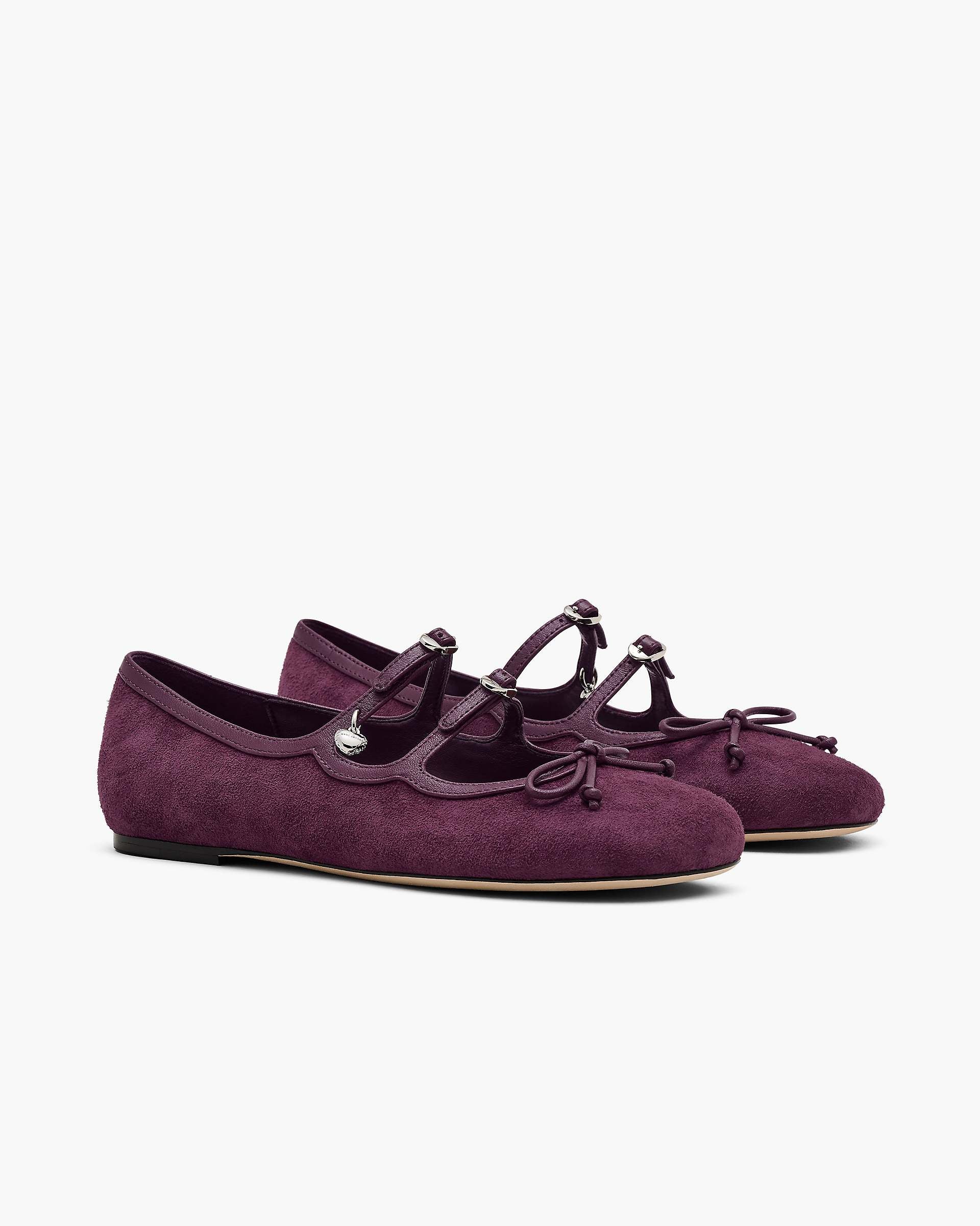 Marc Jacobs Marc Jacobs The Suede Kiki Ballerina Dark Plum Dark Plum