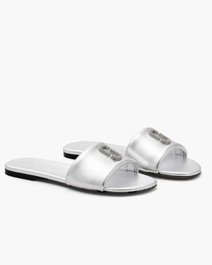 Marc Jacobs Marc Jacobs The Pave Snapshot Slide Silver Silver