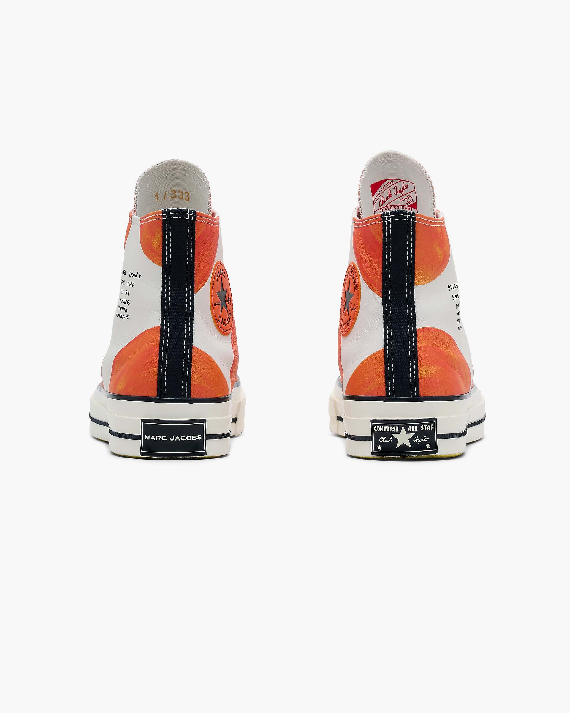Marc Jacobs Marc Jacobs David Shrigley X Converse X Marc Jacobs Chuck 70 Orange Multi Orange Multi