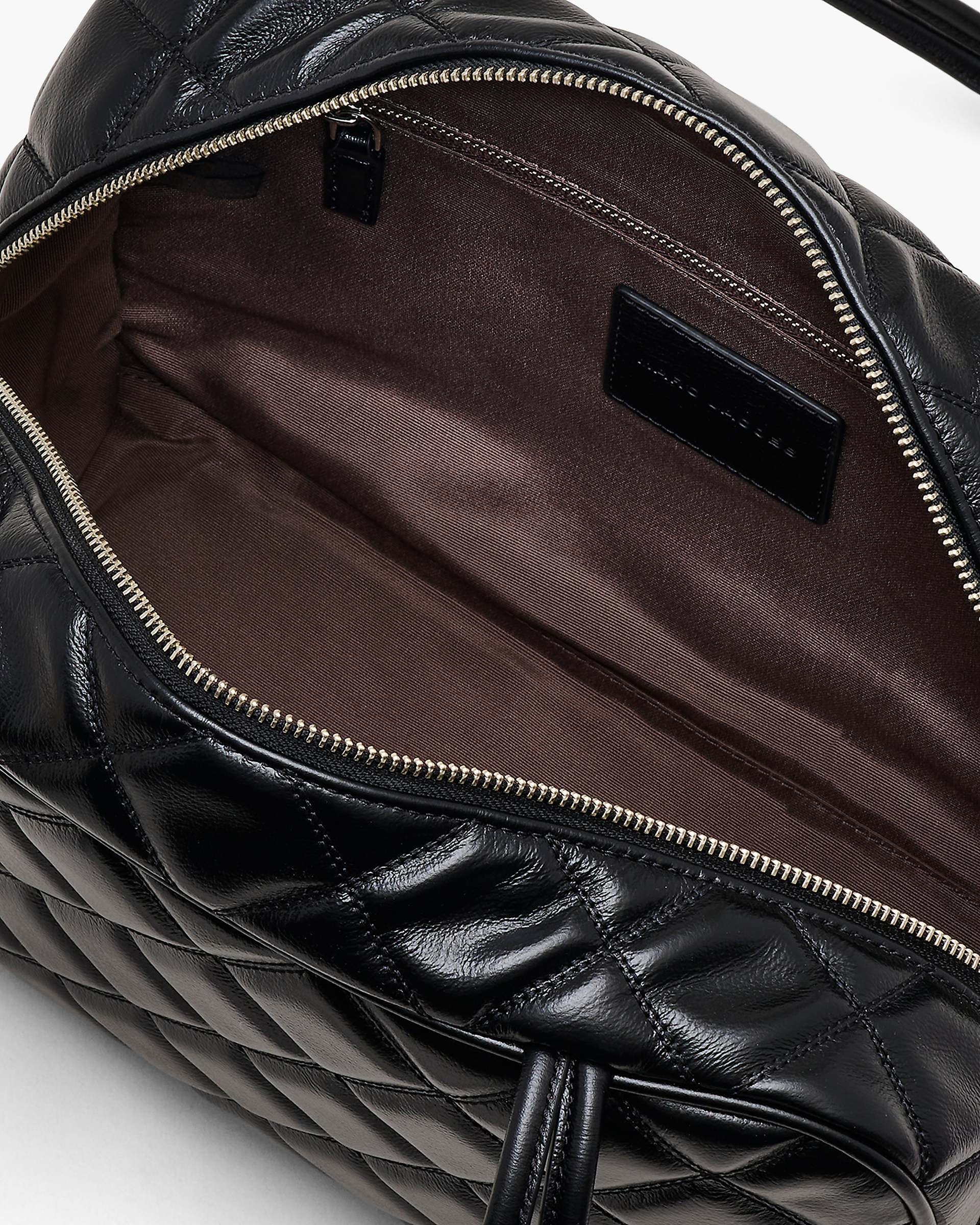 Marc Jacobs Marc Jacobs The Quilted Leather Dual Satchel Black Black