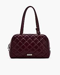 Marc Jacobs The Quilted Leather Dual Satchel Dark Plum