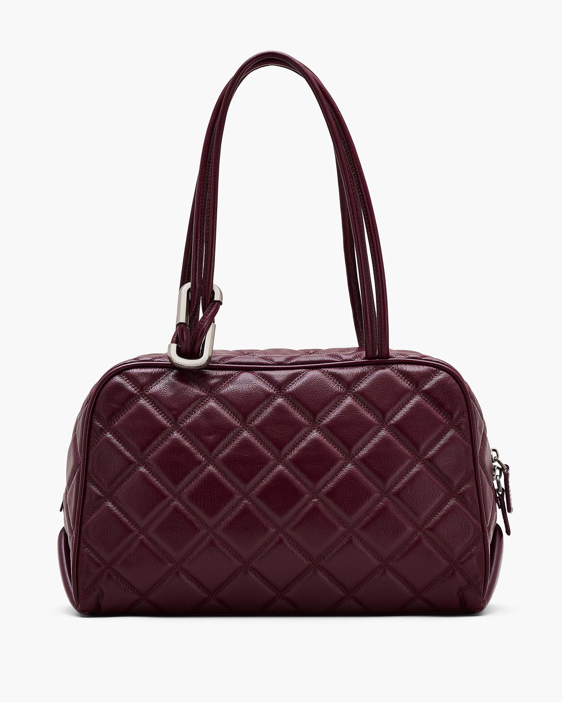 Marc Jacobs Marc Jacobs The Quilted Leather Dual Satchel Dark Plum Dark Plum