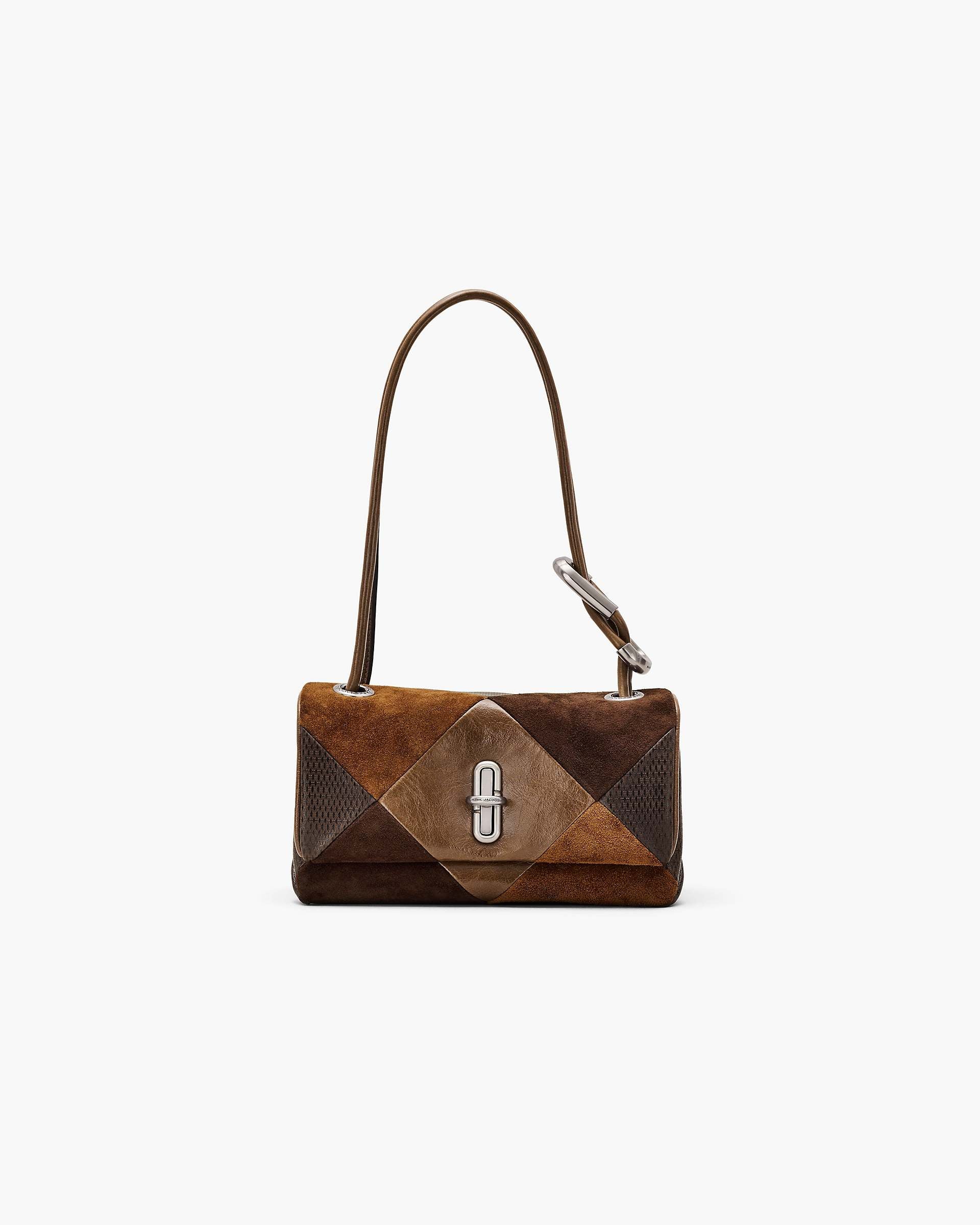 Marc Jacobs Marc Jacobs The Suede Patchwork Mini Dual Shoulder Bag Brown Multi Brown Multi