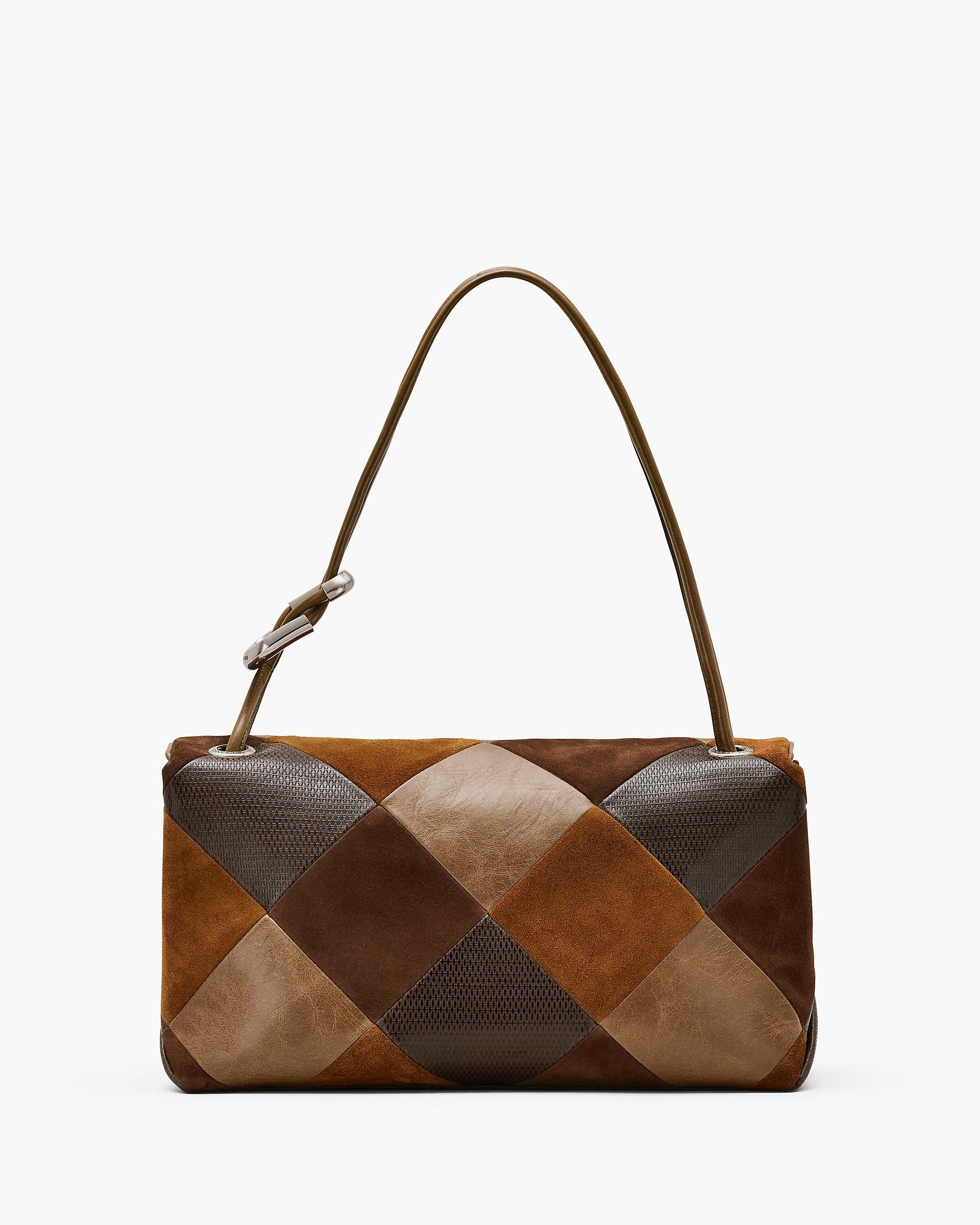 Marc Jacobs Marc Jacobs The Suede Patchwork Large Dual Bag Brown Multi Brown Multi
