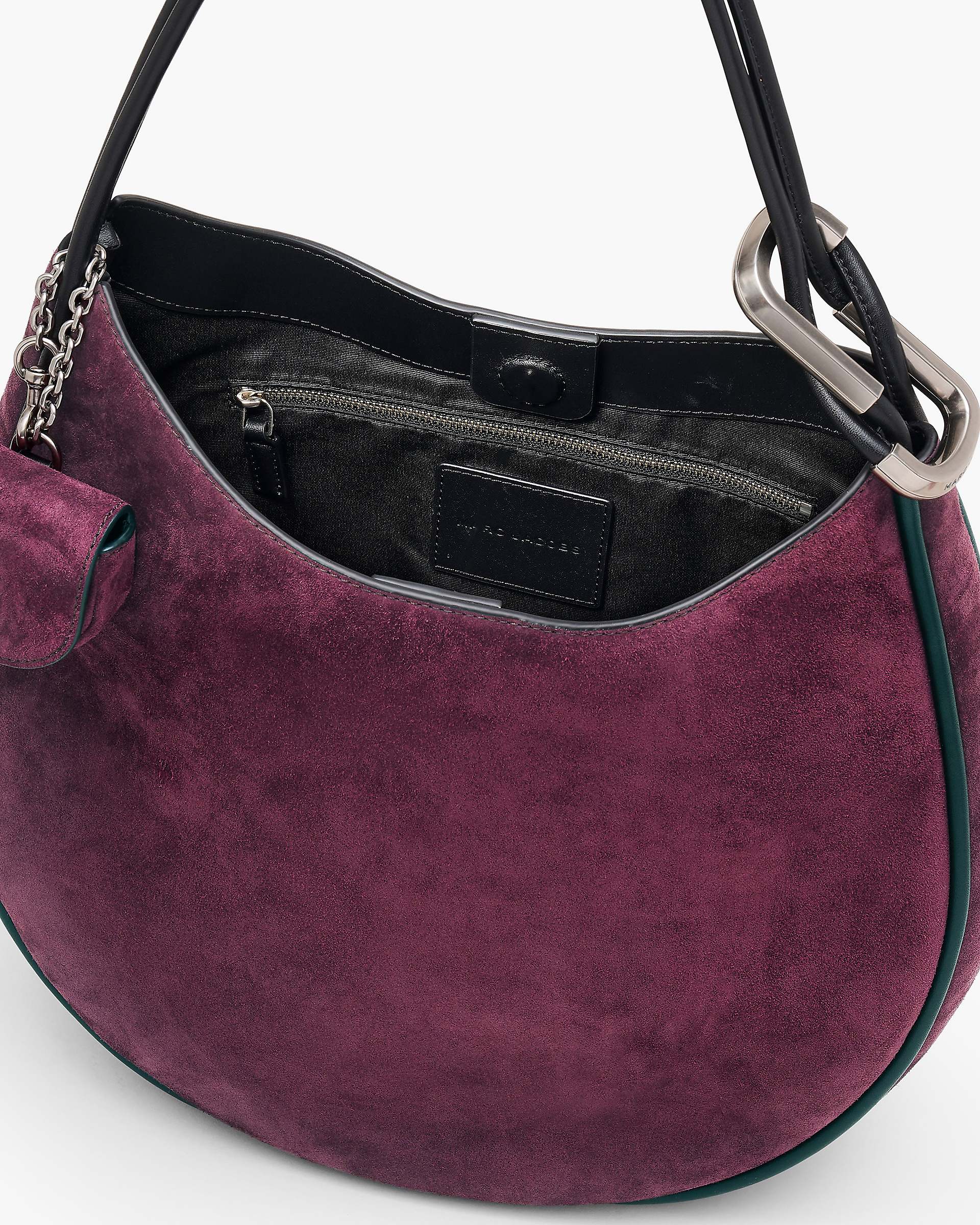 Marc Jacobs Marc Jacobs The Suede Large Dual Hobo Dark Plum Dark Plum