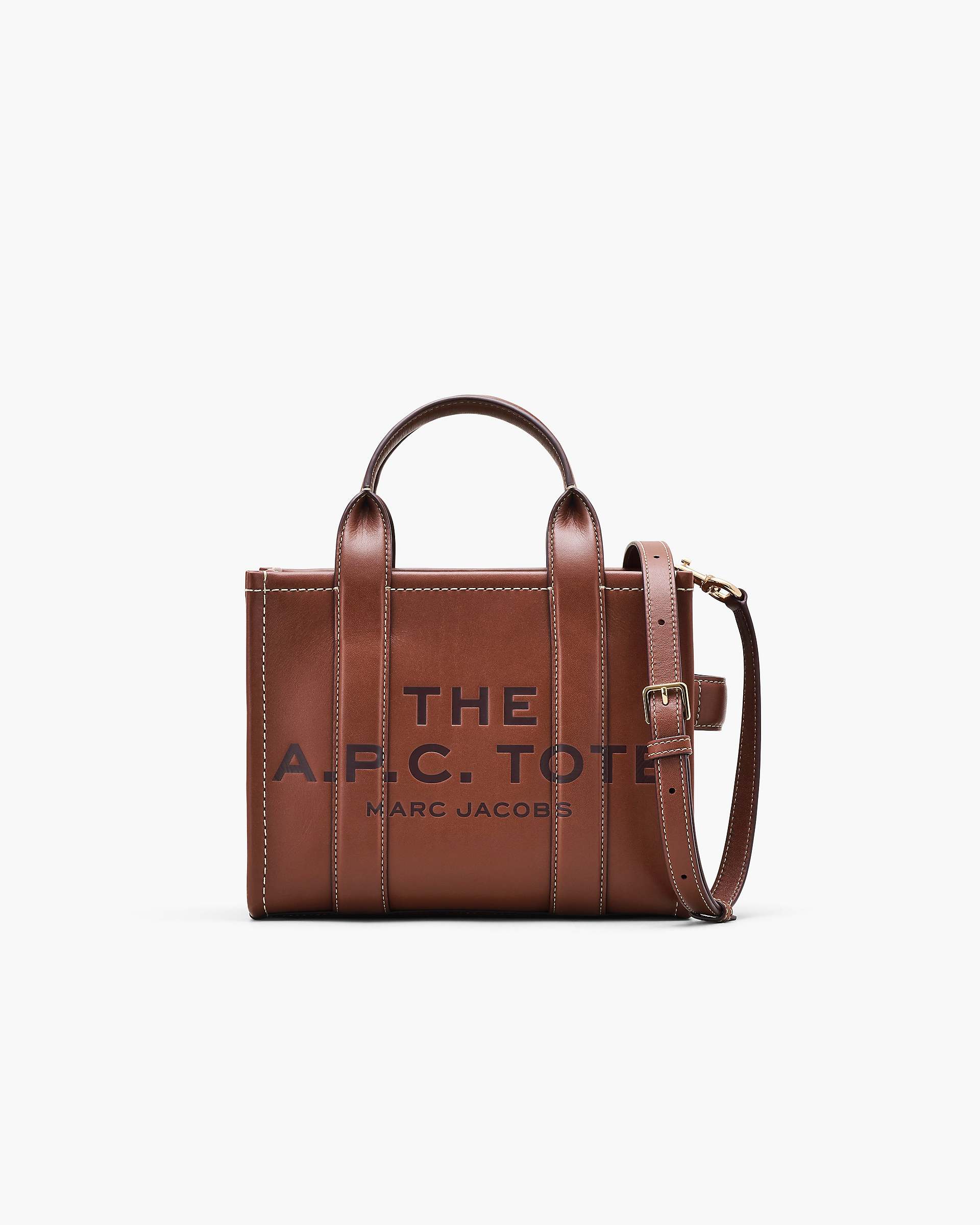 Marc Jacobs Marc Jacobs The A.P.C. X Marc Jacobs Leather Small Tote Bag Hazelnut Hazelnut
