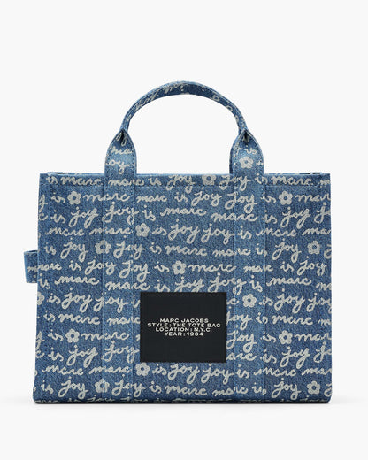 Marc Jacobs Marc Jacobs The Joy Denim Medium Tote Bag Indigo Multi Indigo Multi